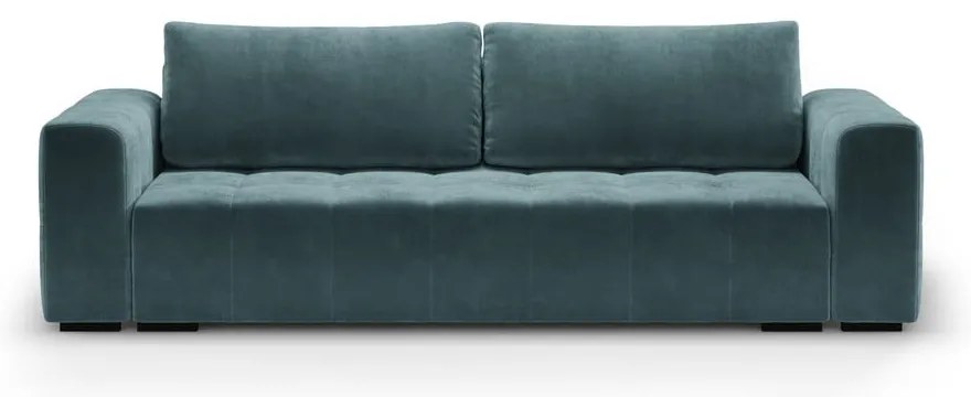 Luca kék kinyitható bársonykanapé - Milo Casa