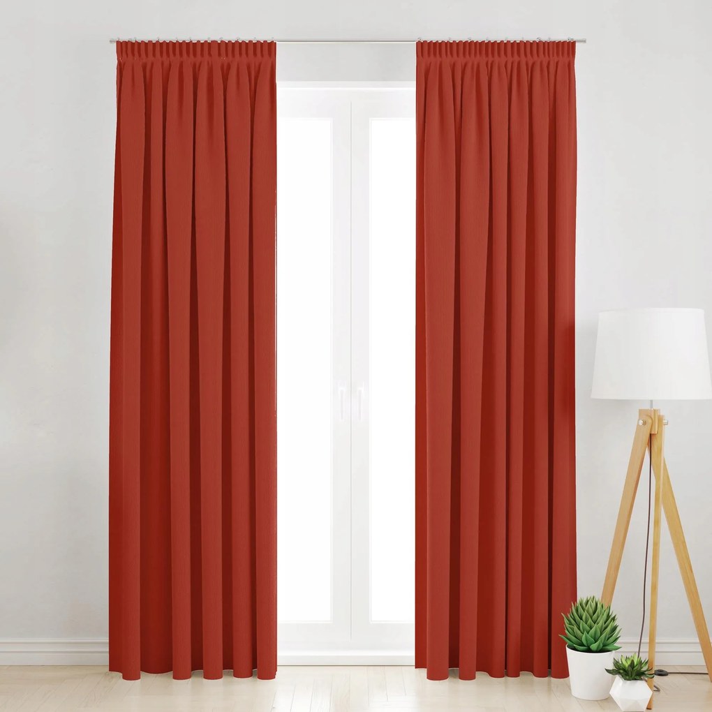 Sötétítő Függöny Szalagon 145X240 Vörös