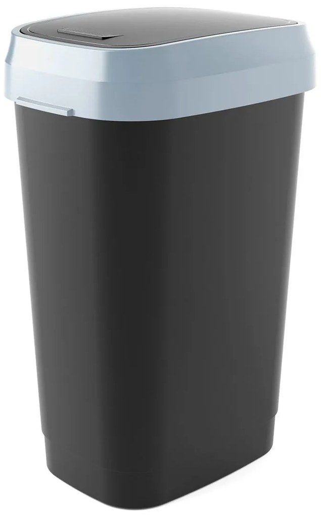 KIS Hulladékgyűjtő Dual Swing Bin L fekete, 50 L