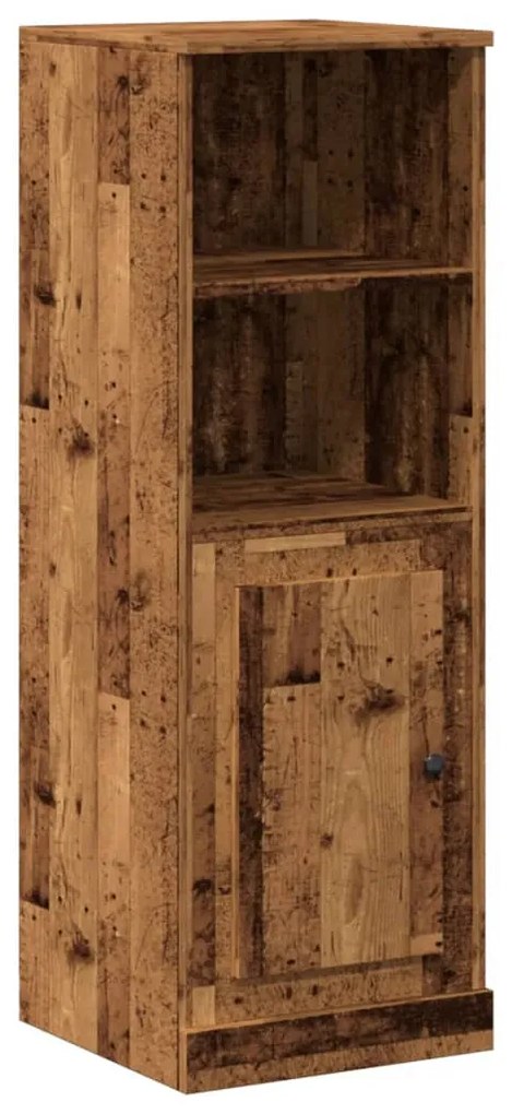 Antik fa színű szerelt fa magasszekrény 36 x 35,5 x 103,5 cm