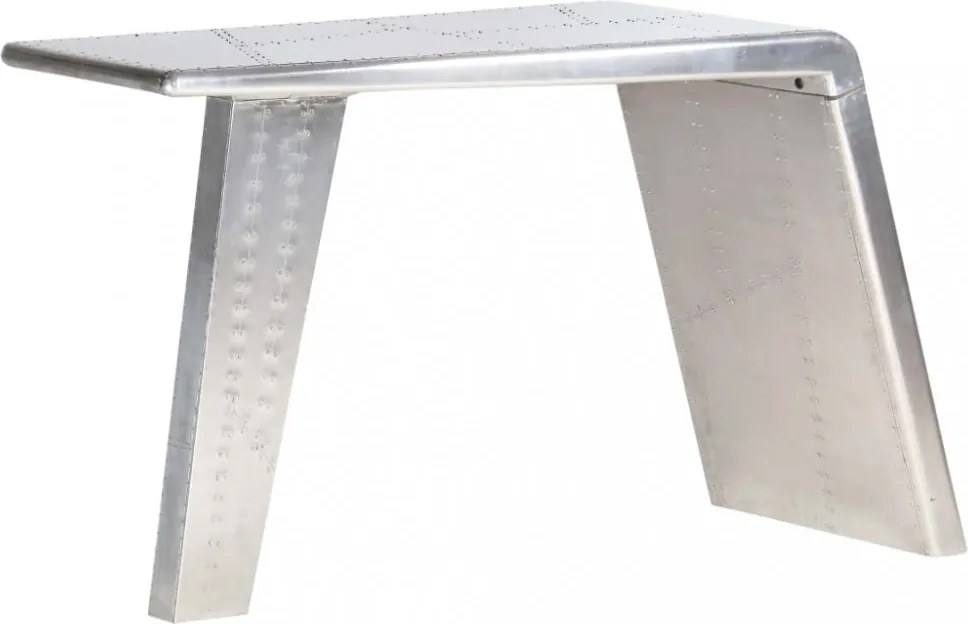 ezüstszínű fém repülős asztal 112 x 50 x 76 cm