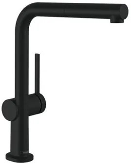 Hansgrohe Talis mosogató csaptelep kihúzható zuhannyal matt fekete 72845670