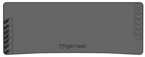 Gaming asztal FALCON LED RGB háttérvilágítással 116x60 cm fekete