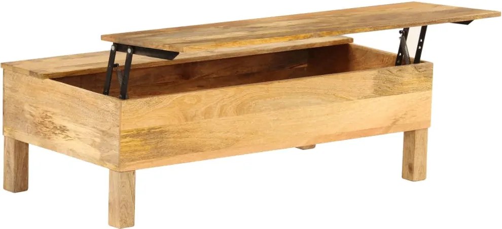 vidaXL tömör mangófa dohányzóasztal 110 x 55 x 35 cm