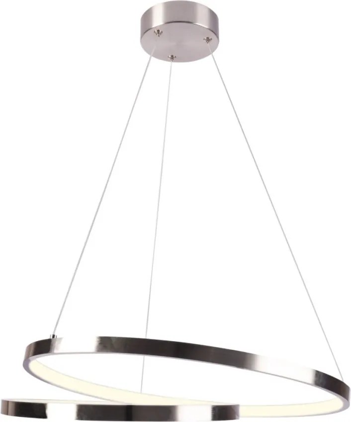 POLUX 328045 ZEFIRA Modern Led Függesztett Lámpa Nikkel LED IP20