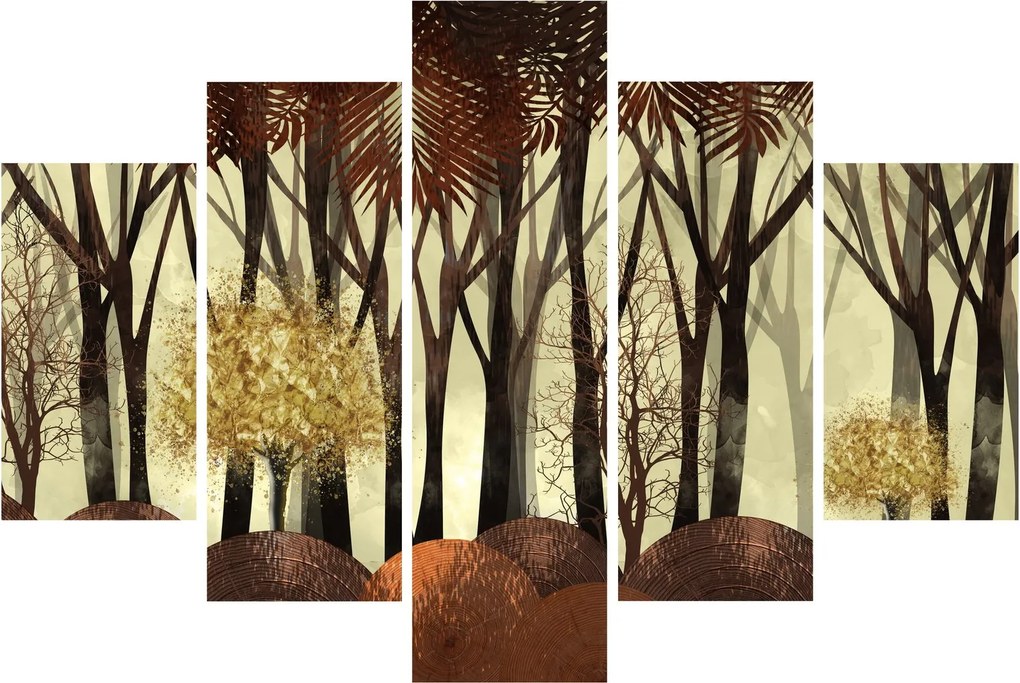 Kép - Dekoratív erdő (150x105 cm)