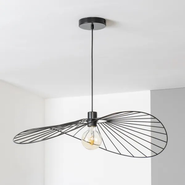 Brilagi - LED függeszték kábelen CERIA WIRE 1xE27/40W/230V 60x80 cm fekete
