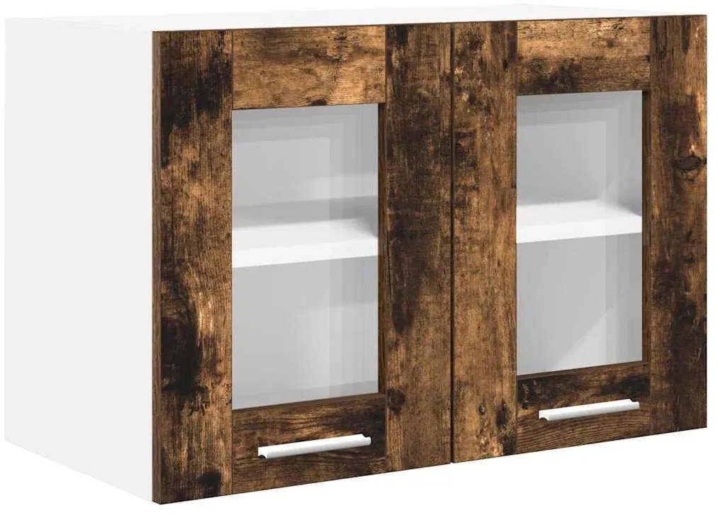 Függő szekrény Riga 2 pcs Füstölt tölgy 60 x 31 x 40 cm Faanyag