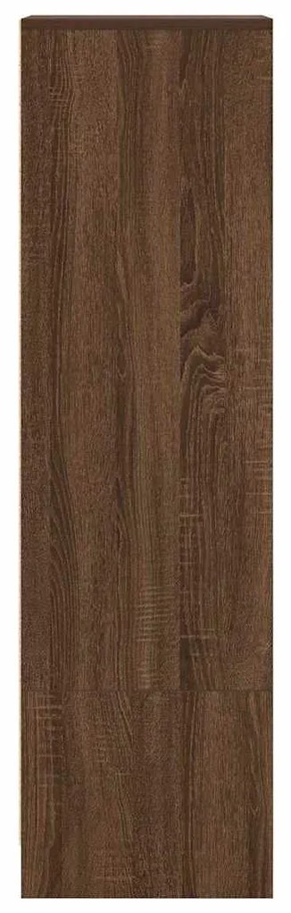 barna tölgy szerelt fa magasszekrény 29,5x34x119,5 cm