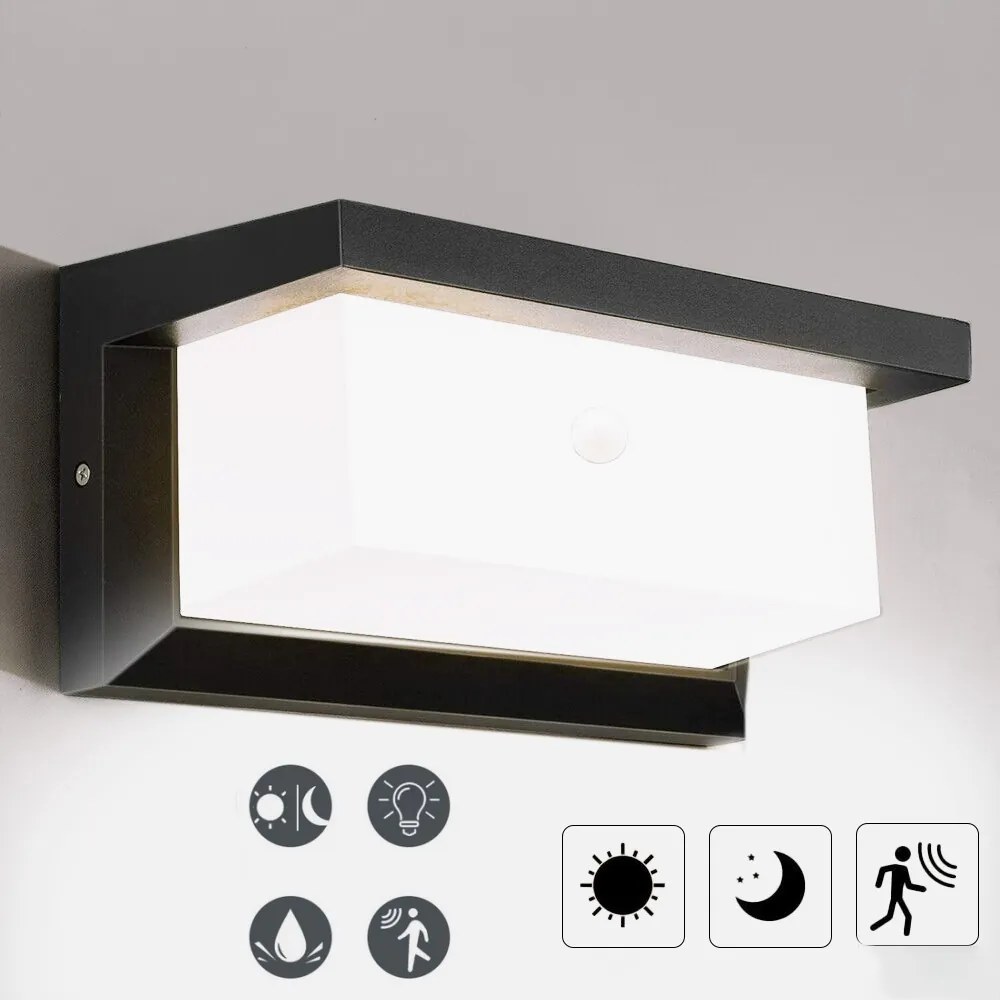 18W Kültéri lámpa mozgásérzékelővel Kerti lámpa Kültéri fali lámpa