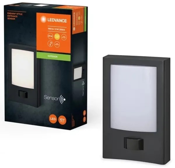 Ledvance - LED Kültéri fali lámpa érzékelővel ENDURA STYLE LED/13W/230V