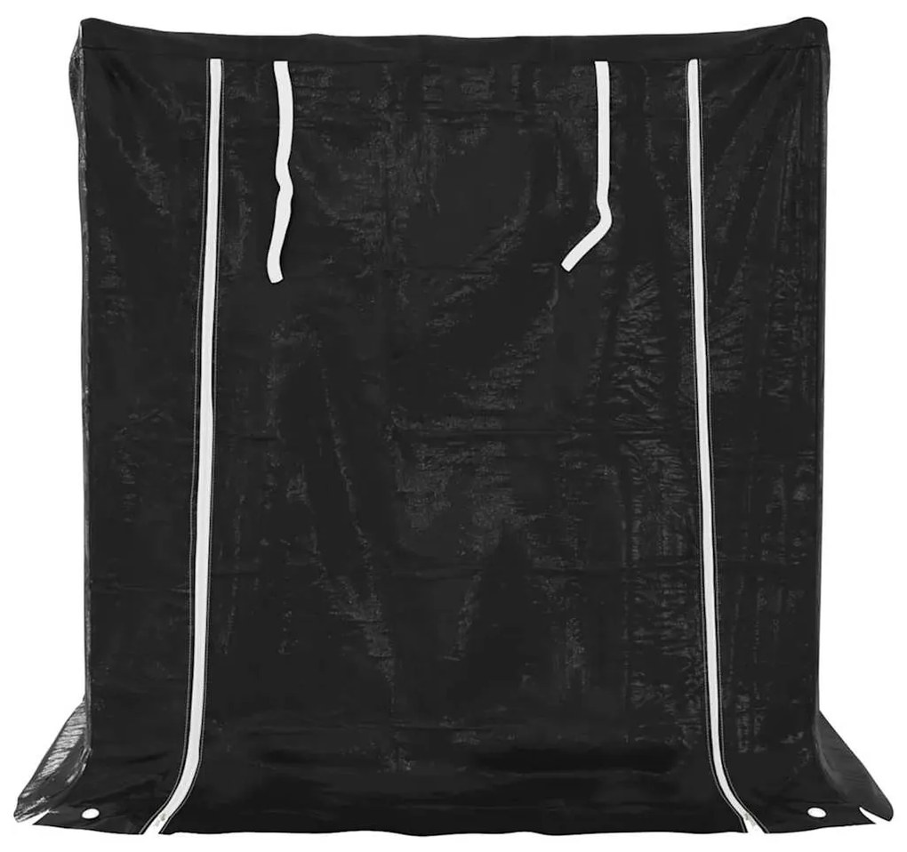Tűzifa állvány esővédővel 100,5x100,5x110,5 cm horganyzott acél