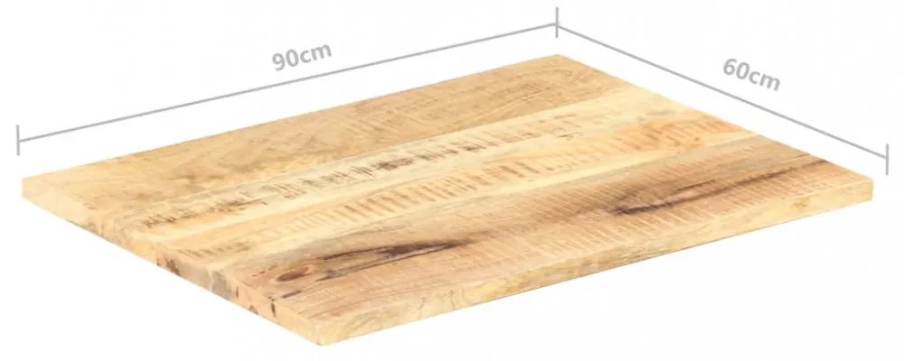 tömör mangófa asztallap 25-27 mm 90 x 60 cm