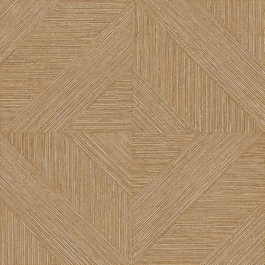 Decoprint Imani Tobago barna-okkersárga geometrikus texturált vlies tapéta – IM28013