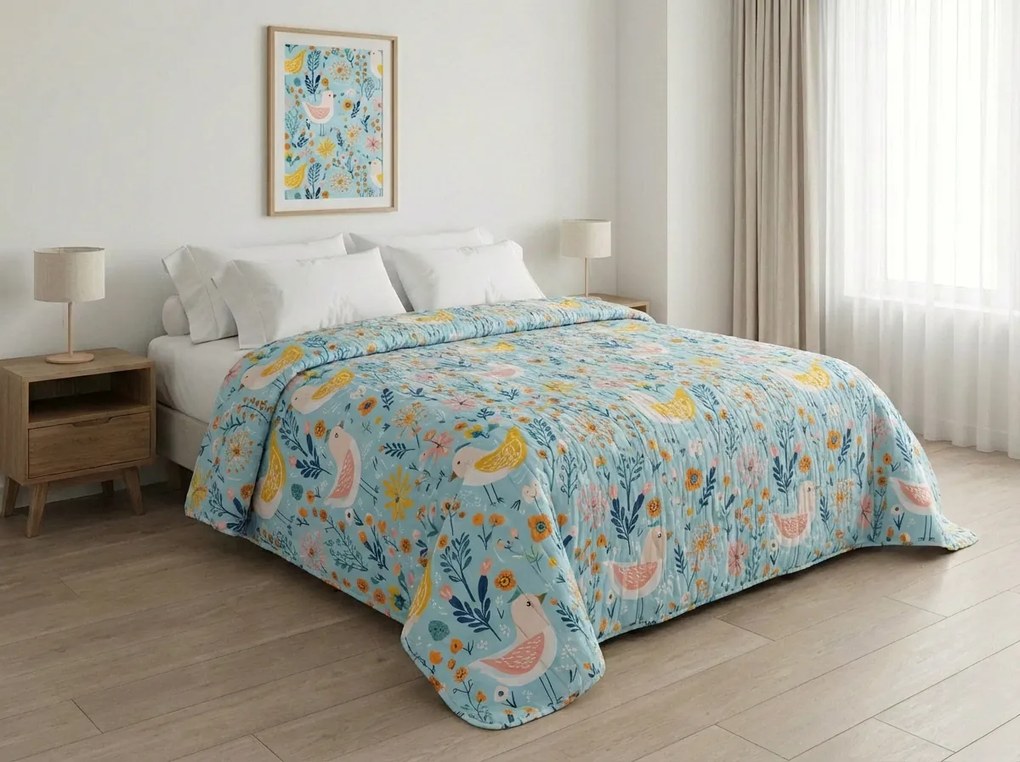 Ágytakaró SPRING TWEET, színes Méret: 220 x 240 cm