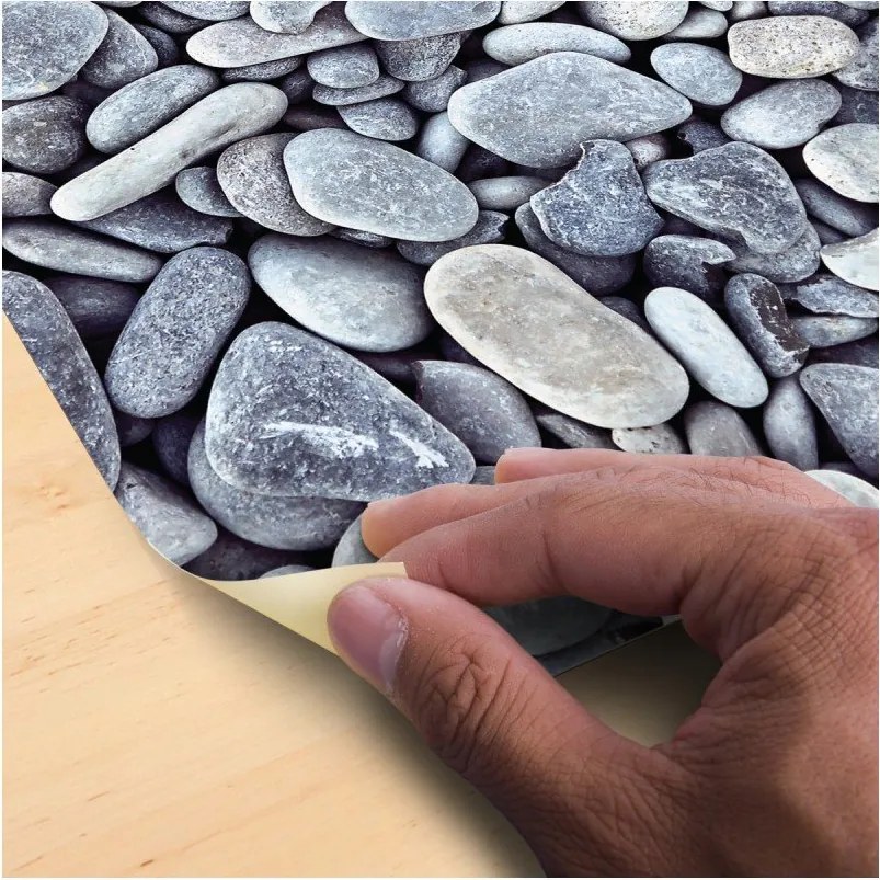 Slab Sticker Pebble padlómatrica, 40 x 40 cm - Ambiance