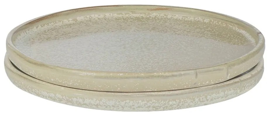 Bézs kő tányér készlet 2 db-os ø 20 cm Sand Grain – Mette Ditmer Denmark