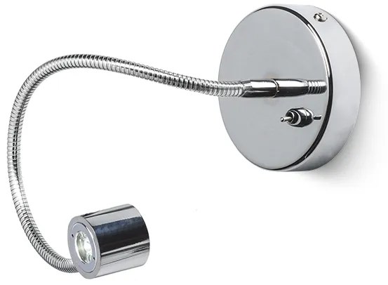 RENDL R10538 BOB LED spot lámpa, liba nyak króm