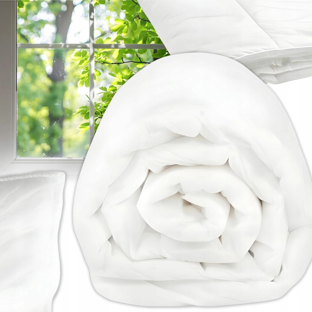 Paplan 160x200 Nyári Antiallergén Könnyű Légáteresztő Lengyel Termék Fehér