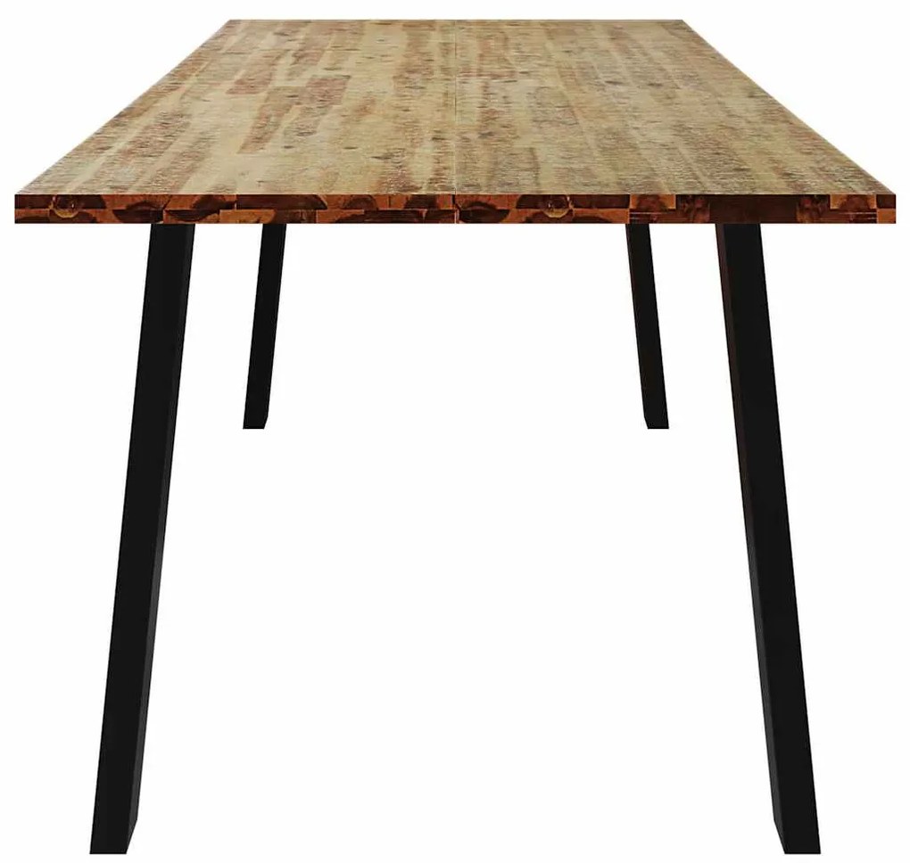 Tömör akácfa étkezőasztal 200x90x75 cm