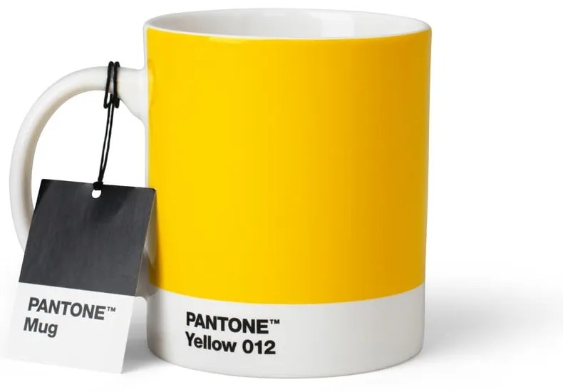Sárga kerámia bögre 375 ml Yellow 012 – Pantone