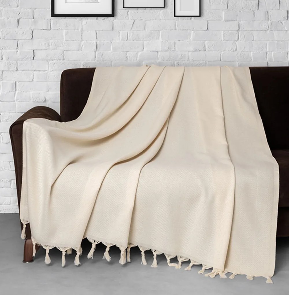 Trendy kanapévédő 170 × 230 cm, natúr