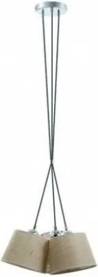 NOVA LUCE 716B-G05X1A-03 A TU ESTILO Ernyős Függesztett Lámpa Ezüst, Szürke E27 IP20