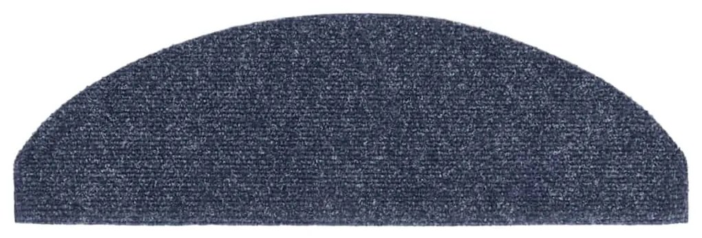 20 db öntapadós lépcsőszőnyeg, kék, nagy félkör, 65 x 21 x 4 cm