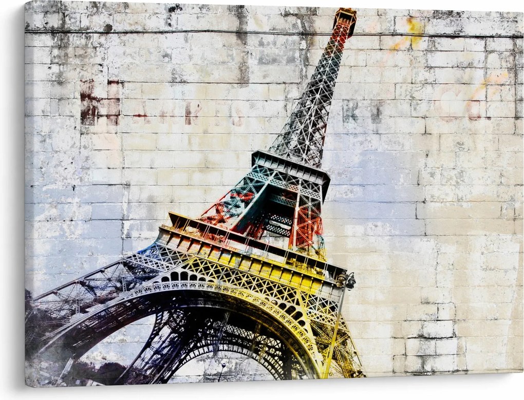 Kép - Az Eiffel-torony digitális művészete (70x50 cm)
