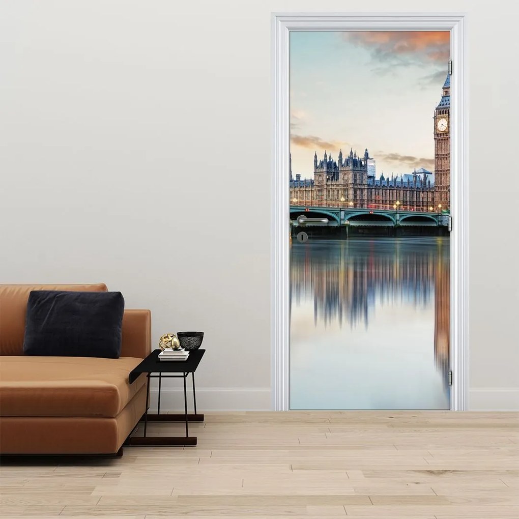 Fotótapéta ajtóra - London Parlament (95x205cm)