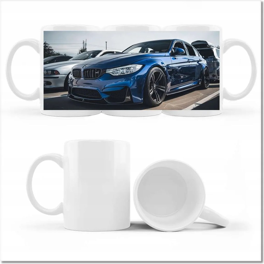 Nyomott mintás bögre Kék Bmw M3 Auto