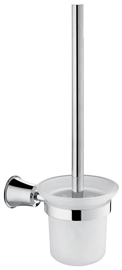 OMNIRES AL53620CR - Falra szerelhető WC kefe ART LINE fényezett króm