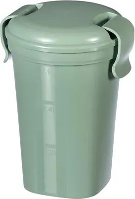 Ételtartó pohár, 600ml, műanyag, CURVER, Lunch&Go, zöld (KHMU233)