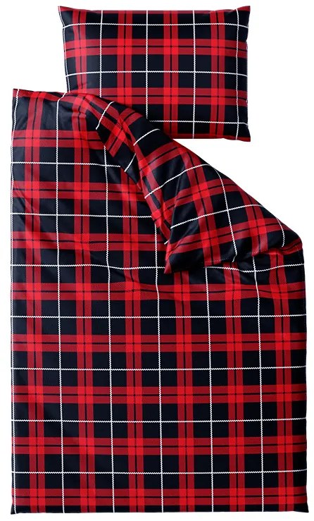 Mikroplüss ágyneműhuzat ALBURY piros Ágyneműhuzat mérete: 70 x 90 cm | 140 x 200 cm