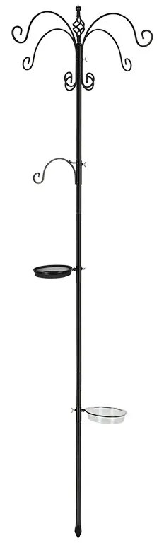 Fém leszúrható madáretető állvány, 300 cm