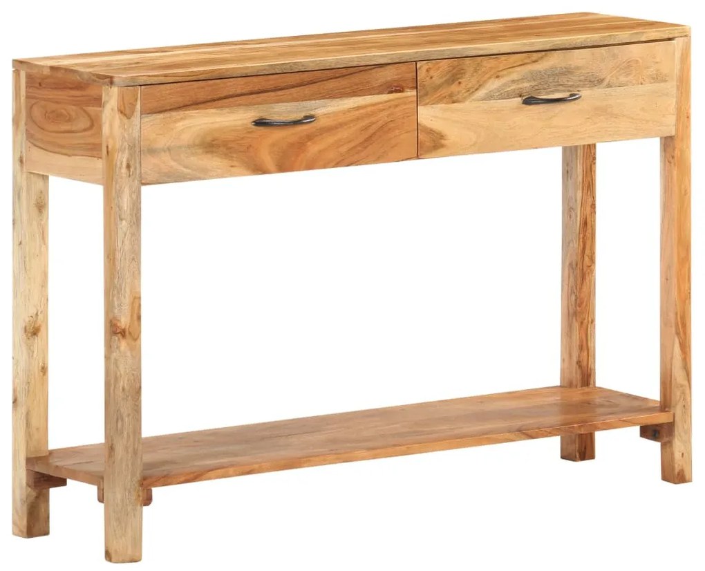 tömör akácfa tálalószekrény 110 x 30 x 75 cm
