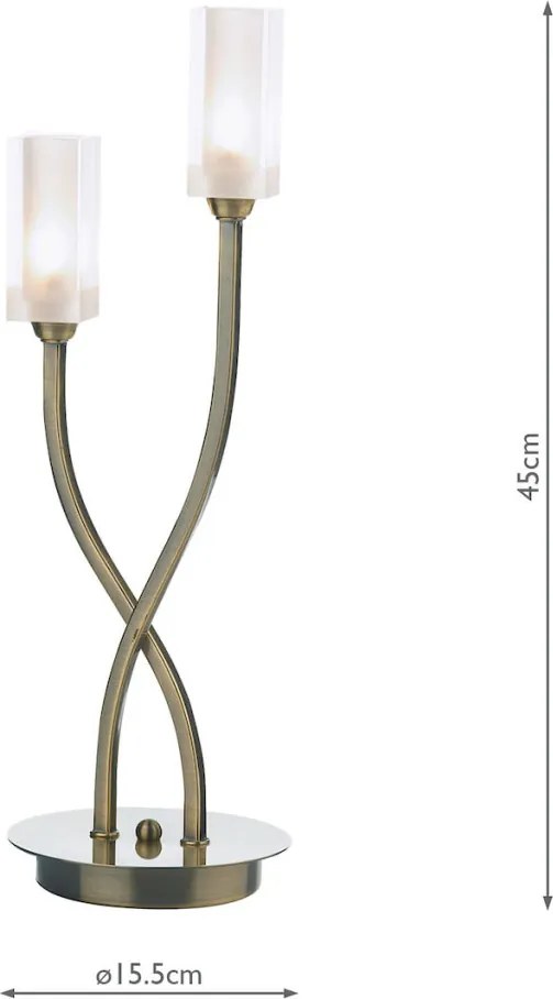 Dar Lighting MORGAN MOR4075 Asztali lámpa 2x25W/G9 IP20