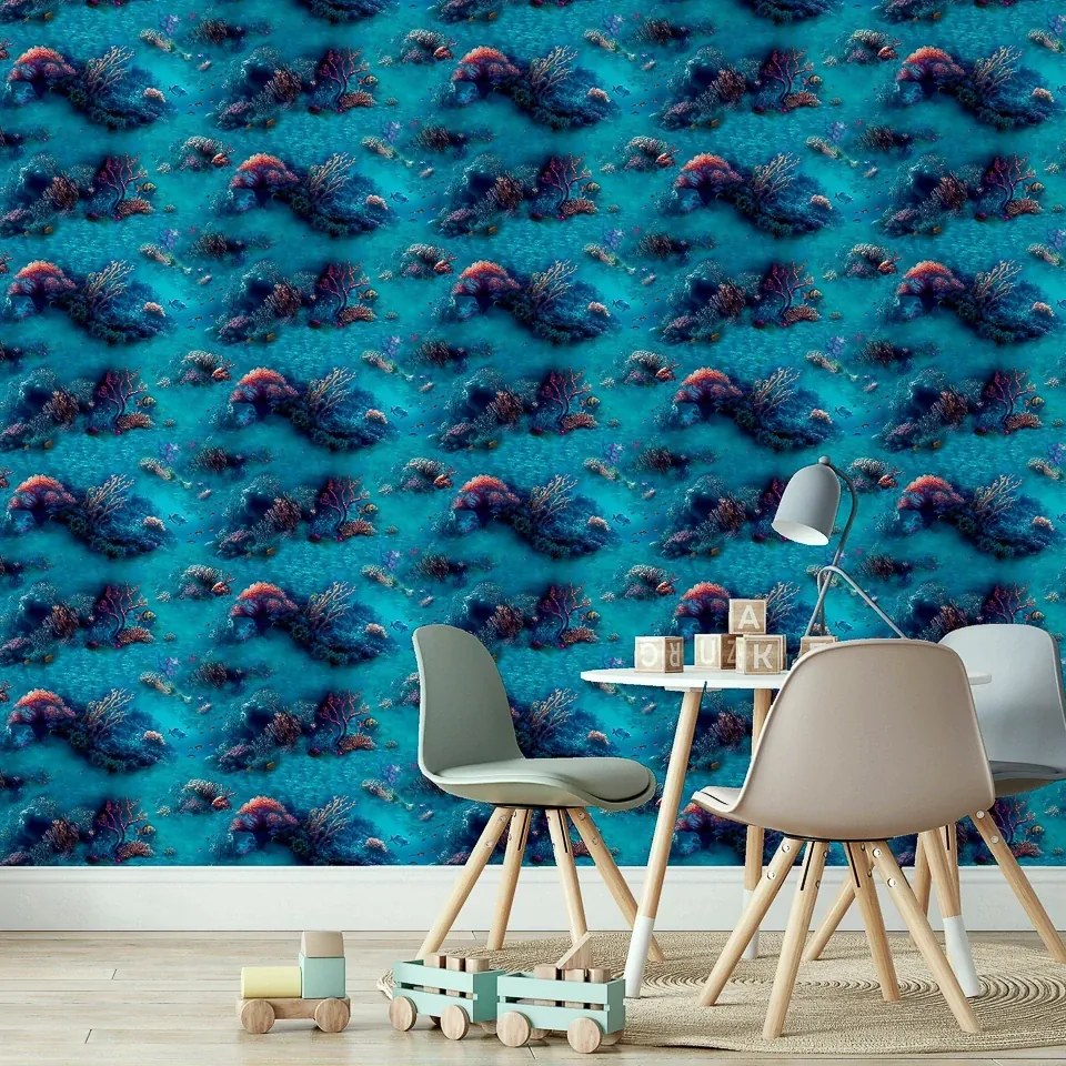 Arthouse Signature 2 Under The Sea kék halas papír tapéta – 923808