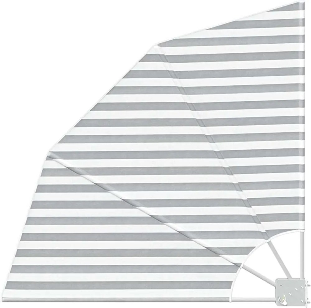 vidaXL Erkély adatvédelmi képernyő Antracit és Fehér 115 x 115 cm