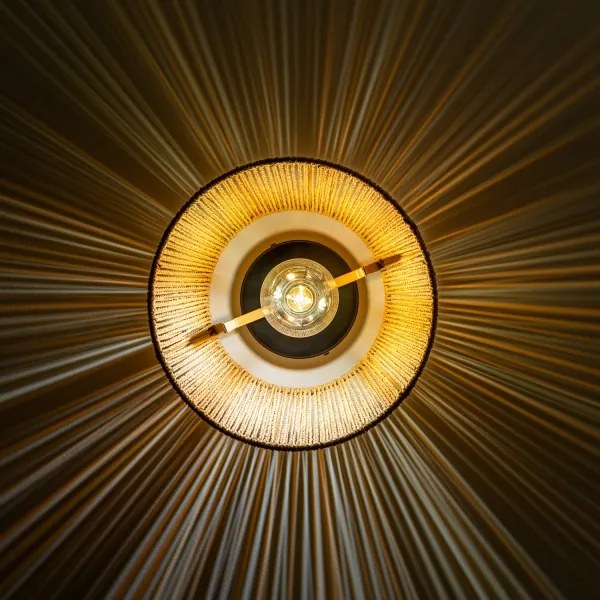 Brilagi - LED felületre szerelhető csillár CERIA BOHO 1xE27/40W/230V átm. 28 cm barna