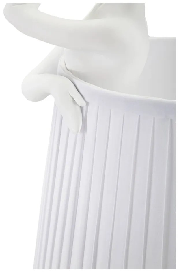 Fehér asztali lámpa textil búrával (magasság 62,5 cm) Ballet – Mauro Ferretti