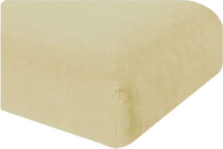 Polár Lepedő Plüss Puha Maci Gumis 180x200 Krém Ekrü