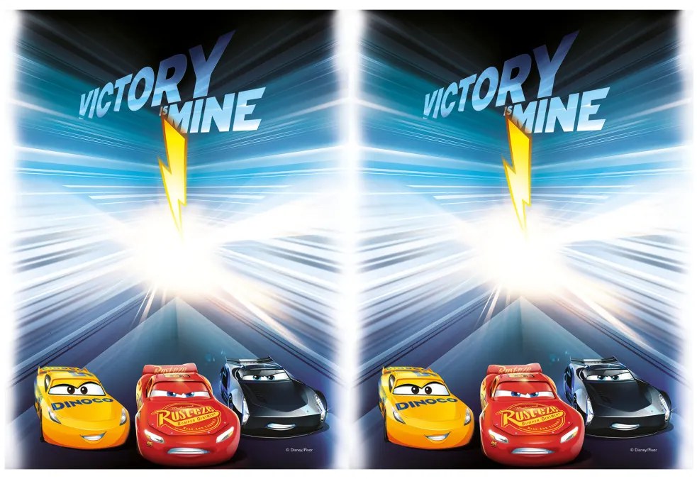 Disney Verdák Victory Is Mine műanyag asztalterítő 120x180 cm