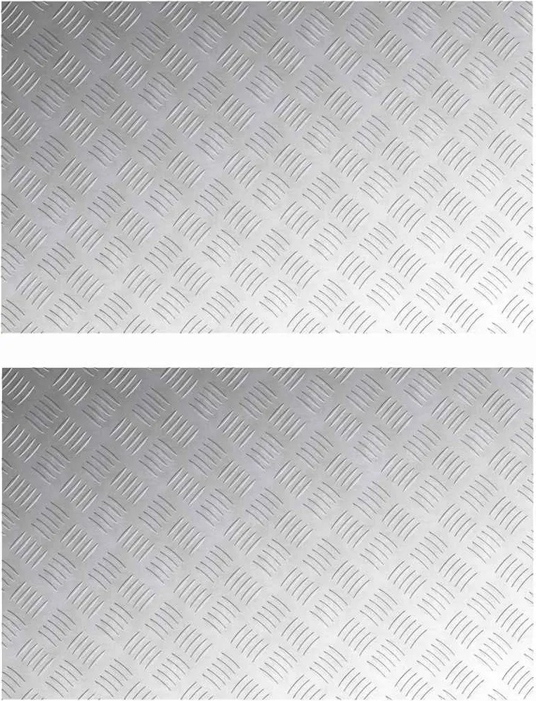 vidaXL Lépcsőfok Négyszögletes 2 pcs Ezüst 80 x 50 cm Alumínium