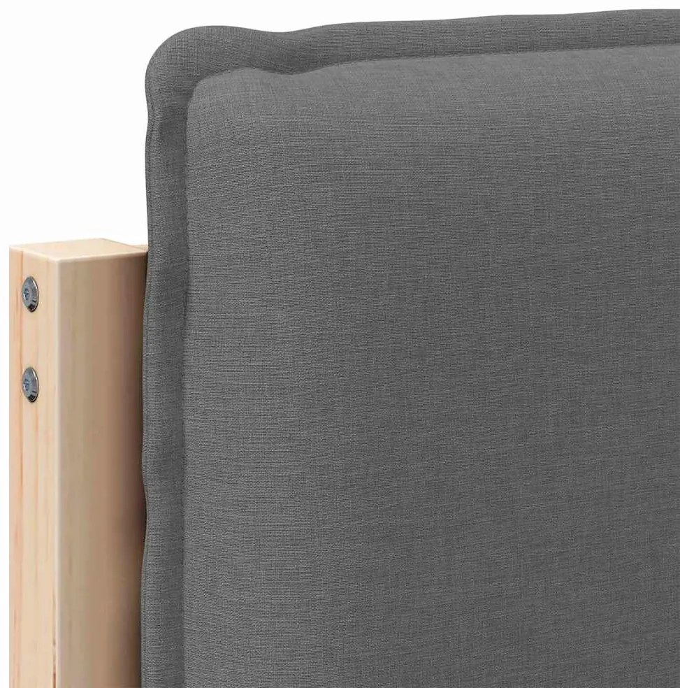 Kárpitozott fejtámla Természetes és Világosszürke 90 cm