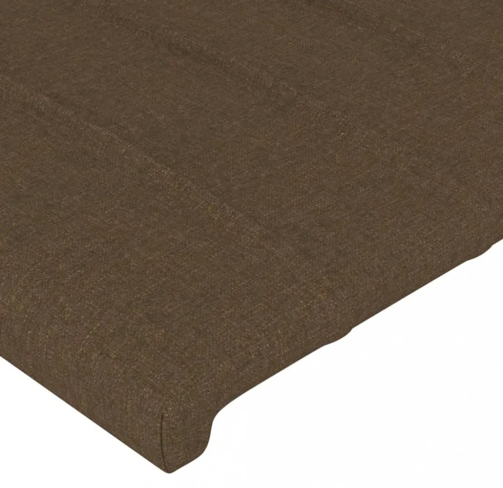 sötétbarna szövet fejtámla 103x23x78/88 cm