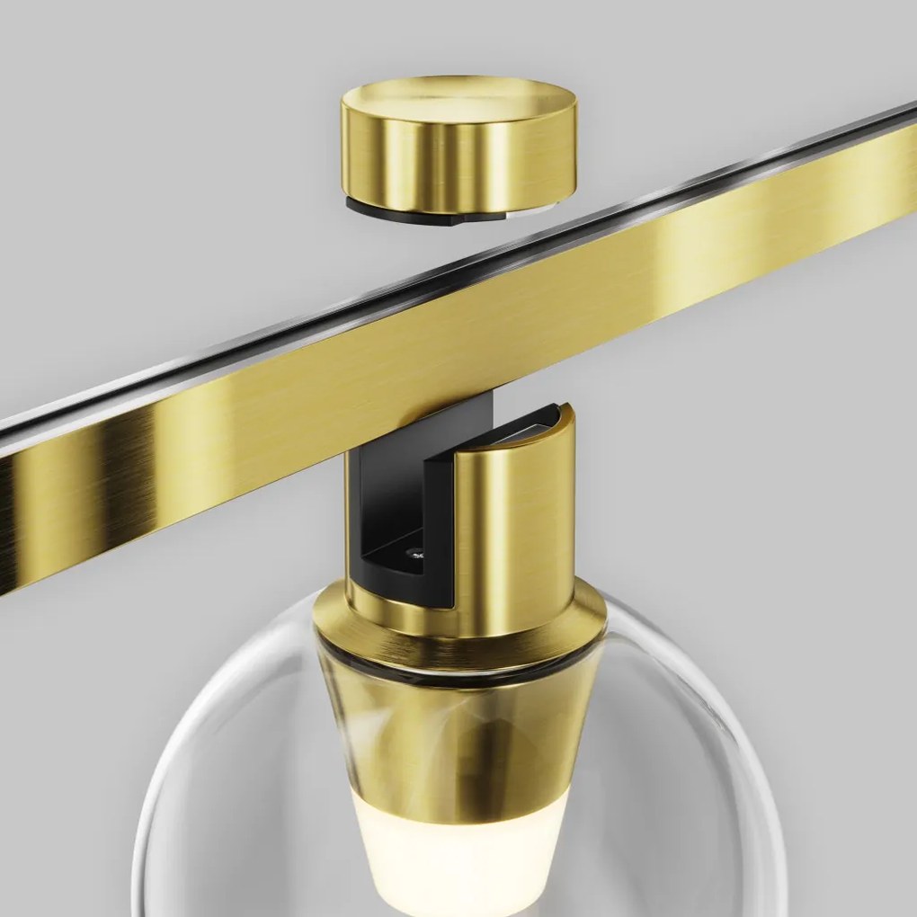 TR148-1-3W2.7K-BS-DE Bubble Alumínium Sín lámpafej Sárgaréz Színű LED 3 W 2700 Kelvin 60 Lumen IP20