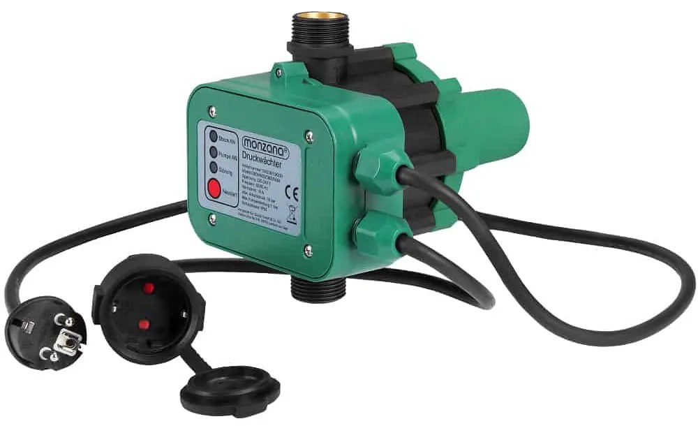 PUMP nyomáskapcsoló kábellel, 10bar, zöld Monzana