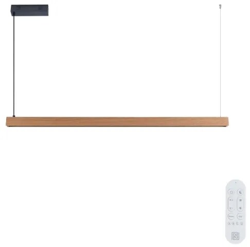 Immax NEO 07303L - LED dimmelhető csillár zsinóron MADEIRA 26W/230V Wi-Fi Tuya 122 cm tölgy