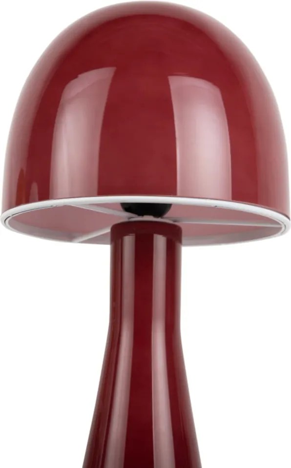 Piros asztali lámpa üveg búrával (magasság 45 cm) Bombin – Leitmotiv
